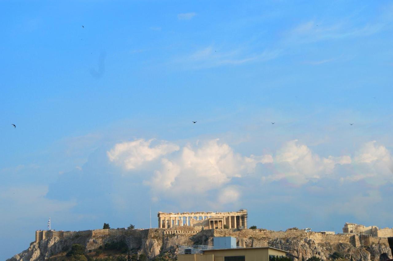 Sunny Studio With Parthenon View Balcony Athens Exterior photo